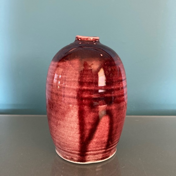 ☘️VTG Edgecomb Potters Purple Drip Vase☘️ - Picture 3 of 6
